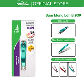 Bấm Móng Tay Thép Carbon Chuyên Dụng KỀM NGHĨA B.939 - Lưỡi Cong (Loại Lớn)