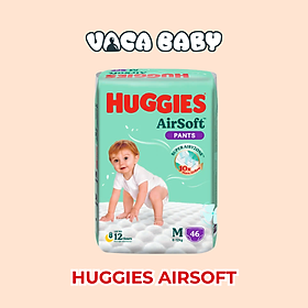 Tã bỉm QUẦN Huggies Airsoft Size M46 miếng