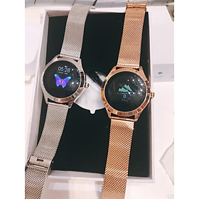 Mua Đồng Hồ KW10 Thông Minh KINGWEAR  hỗ trợ sức khỏe    Chống Nước IP68 (Bản Dây Thép) - chính hãng- màu bạc