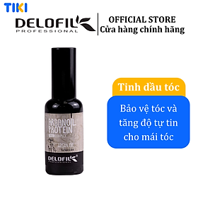 Tinh dầu Argan Protein Delofil 50ml nuôi dưỡng phục hồi tóc hư tổn