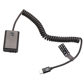 Np-Fw50 Dummy Battery Decoded Adapter, with USB C Cable Replace for A5000 A6000 A6300 A6500