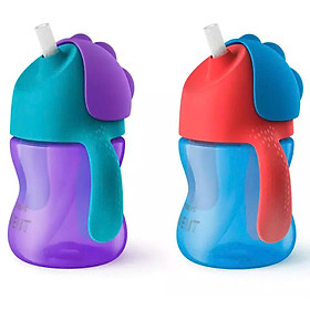 Bình Tập Uống Có Ống Hút Cho Bé 9 Tháng Tuổi Philips Avent (200ml) - 796.00 - Xanh Dương