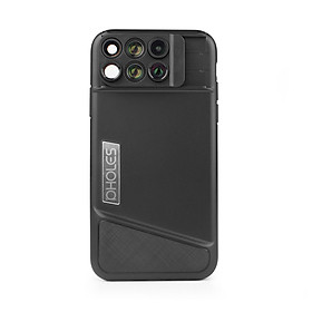 Ống Kính Góc Rộng Cho Điện Thoại iPhone X Và Ốp TPU Bảo Vệ Pholes X1 Đen