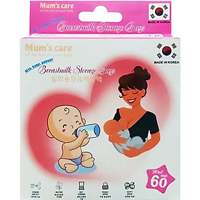 Túi Trữ Sữa Mum's Care Có Cảm Ứng Nhiệt 210ml (60 Túi/Hộp)
