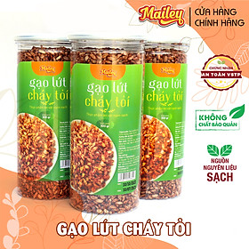 Hình ảnh [COMBO] Combo 3 hũ gạo lứt cháy tỏi ăn liền MAILEY 300G