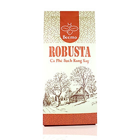 Cà phê nguyên chất Robusta, cafe mộc rang xay Beemo 500g - Đắng đậm