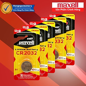 Pin CR2032 Lithium 3V Maxell cao cấp Made In Japan - Hàng chính hãng - 5 Viên  5 Vỉ 1 viên