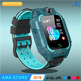Đồng Hồ Thông Minh AMA Q19 có Camera Kép Xoay 360 Chống thấm nước Chuẩn IP 67 Hàng nhập khẩu