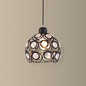 đèn thả đơn đen pha lê - đèn thả quầy bar , bàn ăn, phòng khách, phòng ngủ. KÈM BÓNG LED