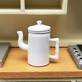 Dollhouse Coffee Pot Miniature Kitchen Accessory Alloy 1:12 Scale Landscape Supplies Scenery Ornaments