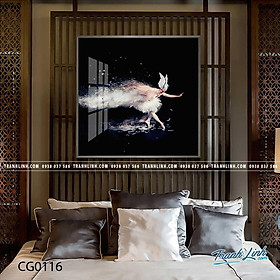 Mua Bộ tranh Canvas treo tường trang trí phòng khách Cô Gái CG0116
