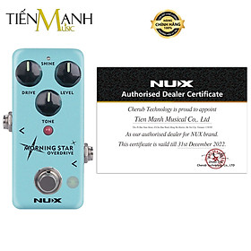 Phơ Đàn Guitar Nux Morning Star NOD-3 Overdrive - Bàn Đạp Effect Pedal Mini Core NOD3 Hàng Chính Hãng