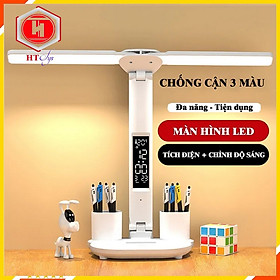 Mua Đèn Học Chống Cận  Đèn Học Tích Điện  Đèn Bàn Học 3 Màu  Chỉnh Độ Sáng  Có Đồng Hồ Phù Hợp Mọi Lứa Tuổi