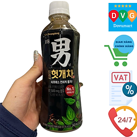 Nước Trà Thảo Mộc Quả Hovenia Dulcis Kwangdong Hàn Quốc Chai 340ML/ 광동제약) 힘찬하루 헛개차 340ML