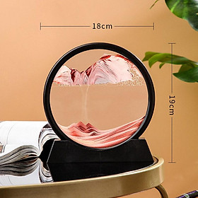 Mua Tranh Cát Chảy 3D - Tròn  tranh thủy tinh nghệ thuật trang trí để bàn  quà tặng decor