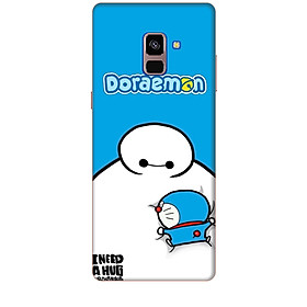 Ốp lưng dành cho điện thoại  SAMSUNG GALAXY A8 PLUS 2018 Big Hero Doraemon