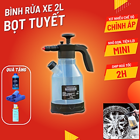 Bình rửa xe bọt tuyết cầm tay tiện lợi - Dung tích 2L - Dễ dàng vệ sinh ô tô - Phụ kiện nội thất ô tô