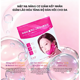 Mặt nạ CKD GUARANTEED Retino Collagen V Stretching Mask nâng cơ mặt, giảm nếp nhăn, giảm lão hóa tăng độ đàn hồi da