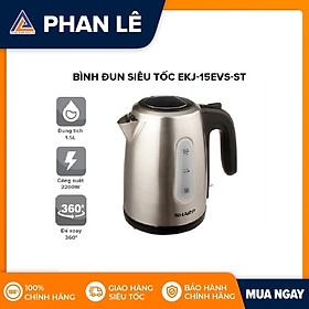 Bình Đun Siêu Tốc Sharp EKJ-15EVS-ST (1.5 lít) - Hàng Chính Hãng