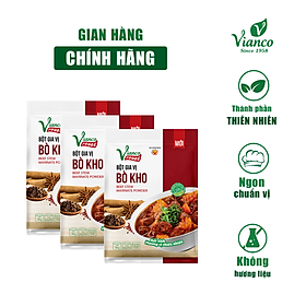 Combo 3 gói Bột Gia Vị Bò Kho Việt Ấn 18gr 18gr gói