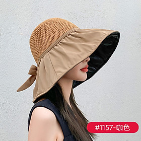 Mũ đi biển nón rộng vành chống nắng UV gấp gọn thoáng khi thời trang Hàn Quốc dona22100507