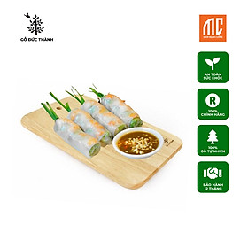 Mua 02901 | Thớt chữ nhật mỏng nhẹ cuốn bánh tráng trưng bày bánh kẹo cắt trái cây  chụp ảnh sản phẩm gỗ tự nhiên sạch kháng khuẩn _ gỗ Đức Thành