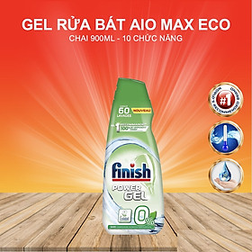 Gel Rửa Bát Finish All In One Max