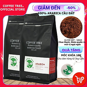 Cà Phê Bột Arabica Cầu Đất Nguyên Chất 100% Coffee Tree - 1Kg