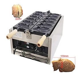 Máy làm bánh cá Taiyaki 6 con cỡ lớn dùng điện CNN6. Máy nướng bánh công nghiệp công suất 3000W hàng chính hãng