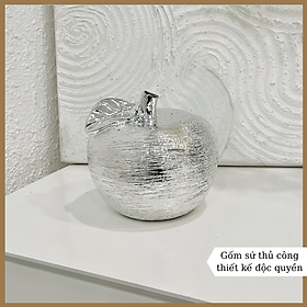 Mua TƯỢNG GỐM SỨ TRANG TRÍ NHÀ CỬA- PHONG CÁCH CHÂU ÂU HÌNH QUẢ TÁO