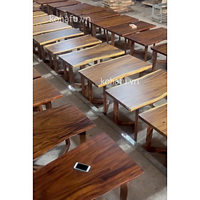 Mặt Bàn Dài 1m1-1m2 Gỗ Me Tây Nguyên Tấm Tự Nhiên - Hàng Sẵn Kho