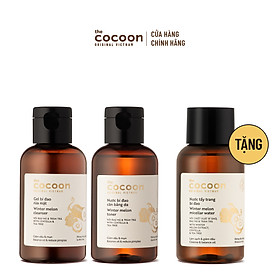 SPECIAL COMBO làm sạch + cân bằng cho da mụn Cocoon - Tặng nước tẩy trang bí đao Cocoon 140ml