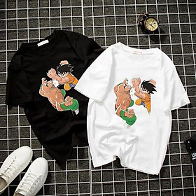 Áo thun Nam Nữ Không cổ GOKU ĐẤM THÊM CIMT-0035 mẫu mới cực đẹp, có size bé cho trẻ em / áo thun Anime Manga Unisex Nam Nữ, áo phông thiết kế cổ tròn basic cộc tay thoáng mát