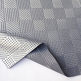 Mua Thảm nhựa đinh sọc màu xám - nhựa dẻo chống trơn trượt - khổ 1 2m