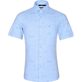 Áo Sơ Mi Nam Tay Ngắn Vạt Ngang Khatoco A1MN468T2-CNIN034-2110-N