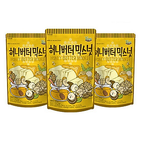Combo 3 gói Hạnh nhân tẩm mật ong Hàn Quốc Tomsfarm HoneyButter Mix Nut 220g 3ea
