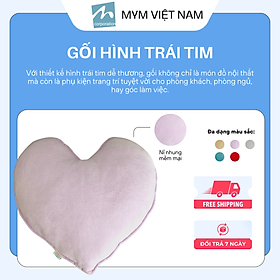 Mua Gối Tựa Lưng - Gối Trang Trí Sofa Hình Trái Tim Chất Vải Nỉ Nhung Mềm Mại