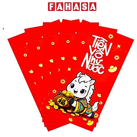 Bộ 5 Bao Lì Xì Tết Bính Ngọ 2026 - Futurebook L185 - Tiền Vô Như Nước
