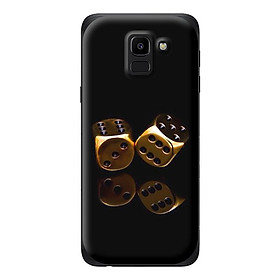 Ốp lưng cho Samsung Galaxy J6 2018 nền đen vàng 1 - Hàng chính hãng