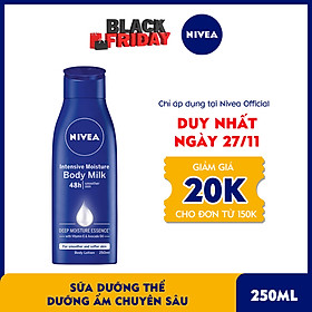 Sữa Dưỡng Thể NIVEA Dưỡng Ẩm Chuyên Sâu 250ml - 80201