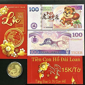 Mua Tiền Hình Con Hổ Kỉ Niệm Đài Loan 100 Lì Xì Tết