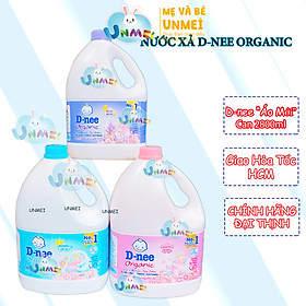 Nước Xả Vải Quần Áo Trẻ Em An Toàn Cho Da Bé D-NEE 2800ml, Đủ Màu Xanh Dương, Xanh Lá, Tím, Hồng, Trắng - Hàng Chính Hãng Dnee Đại Thịnh