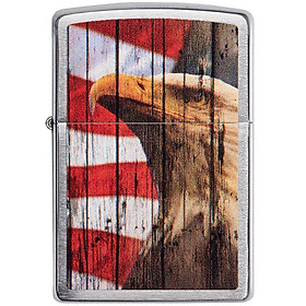 Bật Lửa Zippo 49133 – Zippo Patriotic Eagle Brushed Chrome