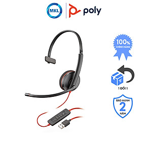 Mua Tai Nghe Chụp Tai Có Dây Poly Blackwire 3210 USB-A Hàng Chính Hãng