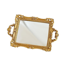 Ornate Vanity Mirror Tray Makeup Organizer Cosmetic Perfume Storage  Rectangle Vanity Tray Jewelry Display Multipurpose Home Decoration