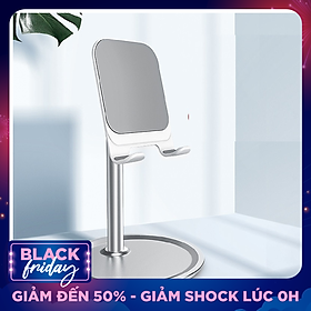Giá Đỡ Điện Thoại, Máy Tính Bảng Hai Chân Chất Liệu Nhôm Kim Loại Có Thể Điều Chỉnh Chiều Cao