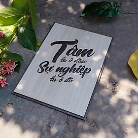 Mua Tranh gỗ treo tường_Tâm ta ở đâu sự nghiệp ta ở đó_CRN_01