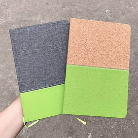 Sổ da A5 bìa 2 màu