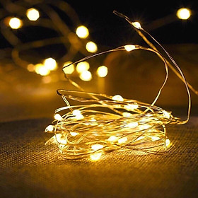 Đèn led trang trí Fairy Light đom đóm 2m kèm sẵn pin đĩa