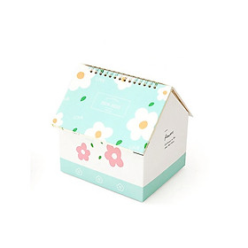 Lịch Để Bàn Sáng Tạo Đa Năng Hình Ngôi Nhà 2020 - Flowers